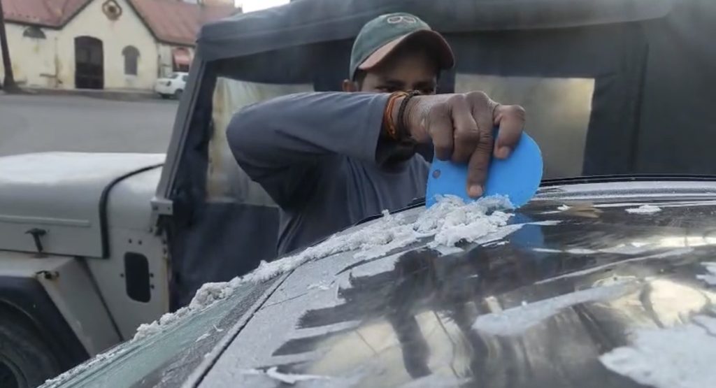 माउंट आबू में जारी है कड़ाके की सर्दी का दौर